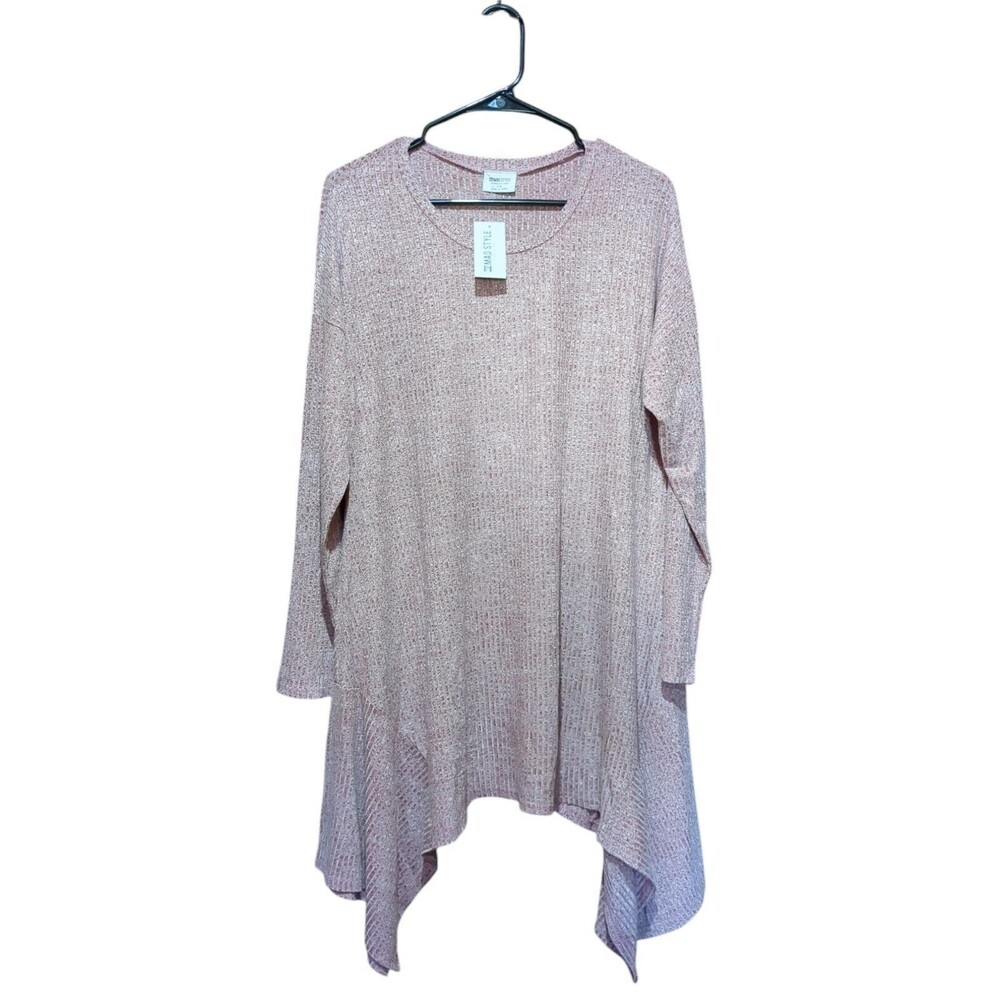 Mad Style Women's Red Knitted Pull On Shark Bit  Sweater-Dress  SM/Med NWT